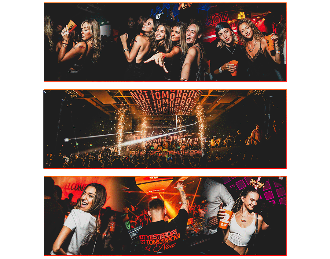 Now · Ambiente de la fiesta