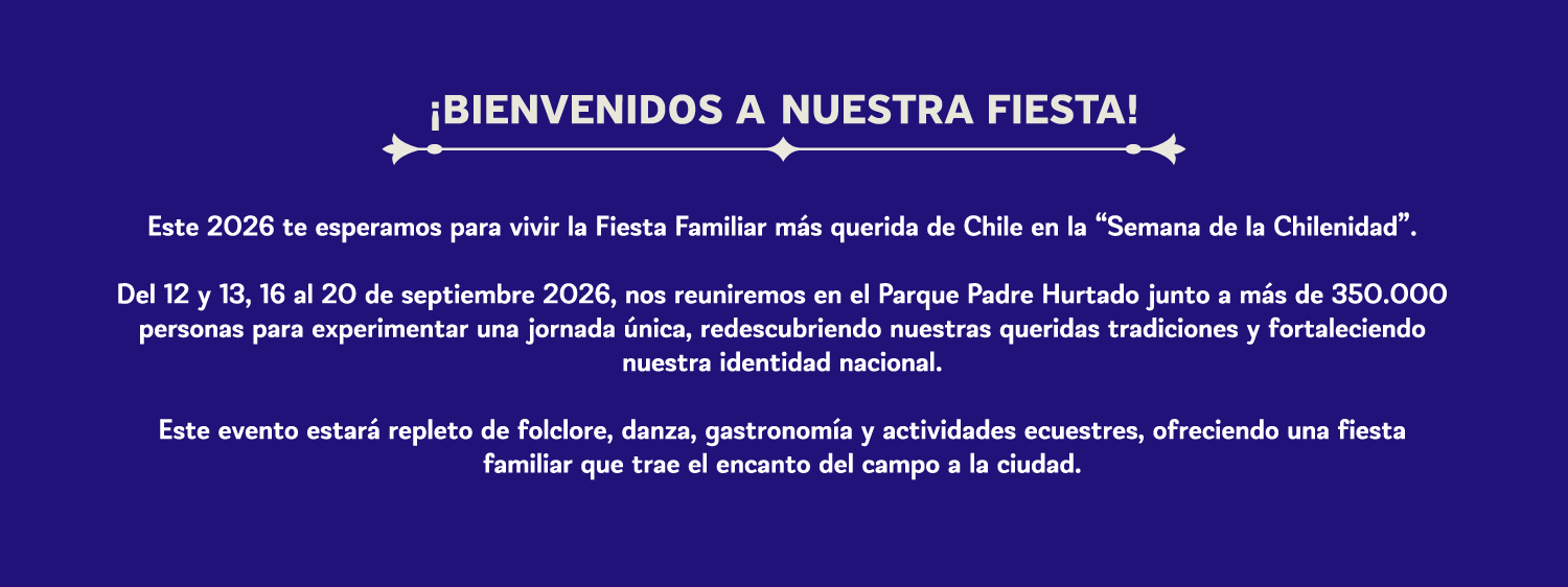 Bienvenidos a nuestra fiesta